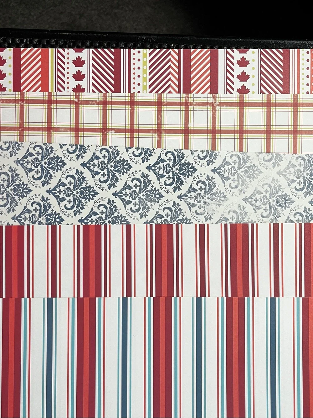 12 x 12 double sided patriotic scrapbook paper